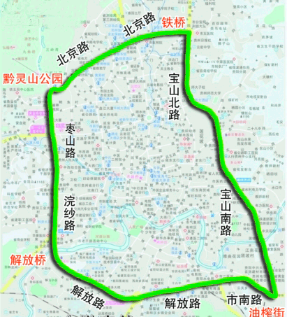 貴陽1環地圖