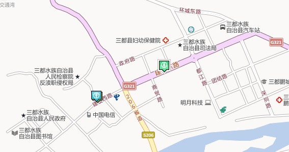 三都縣農業銀行營業網點地圖